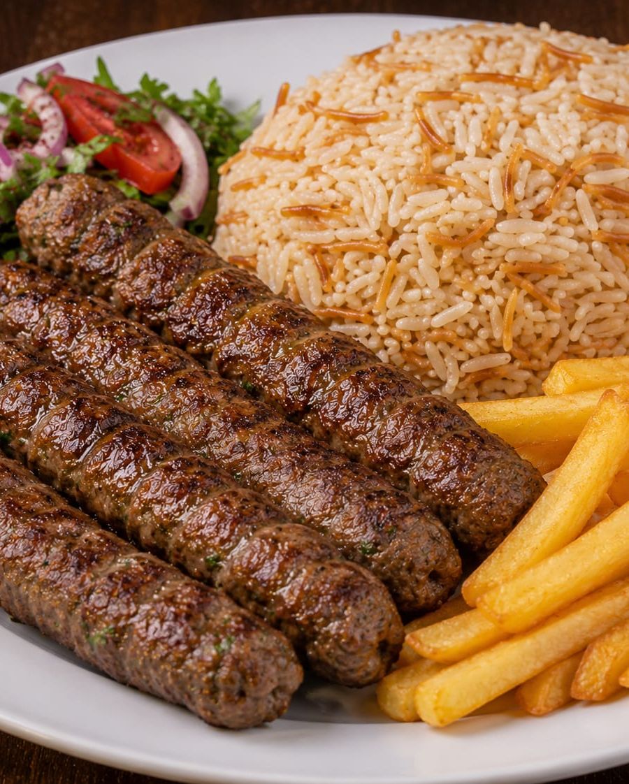 وجبة ربع كفتة بالأرز