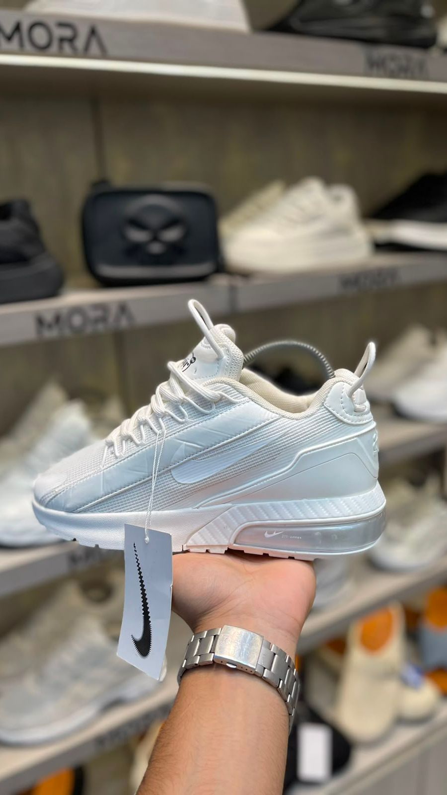 White Nike Air Max Style Sneaker