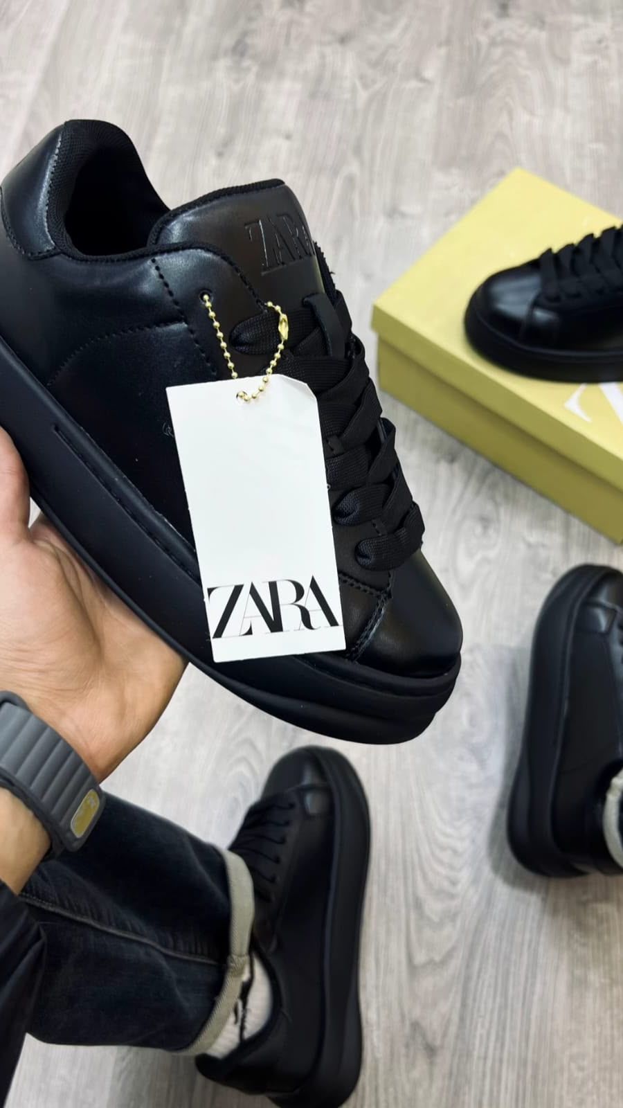 Zara Black Platform Sneaker
