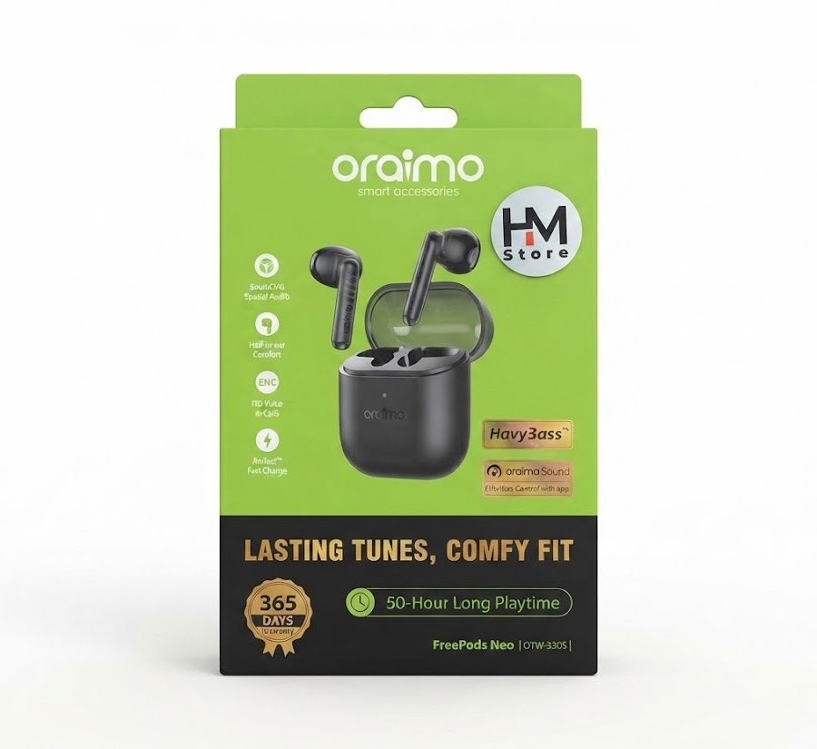 Oraimo FreePods Neo بنظام HavyBass