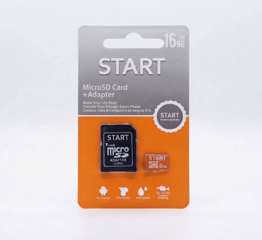 كارت ميموري ستارت 16 جيجابايت مع محول - START MicroSD Card + Adapter (16GB)