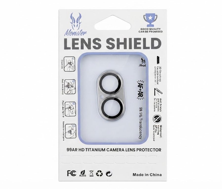 حامي عدسات الكاميرا التيتانيوم عالي الوضوح مونستر لينس شيلد - Monster Lens Shield 99AR HD Titanium Camera Lens Protector