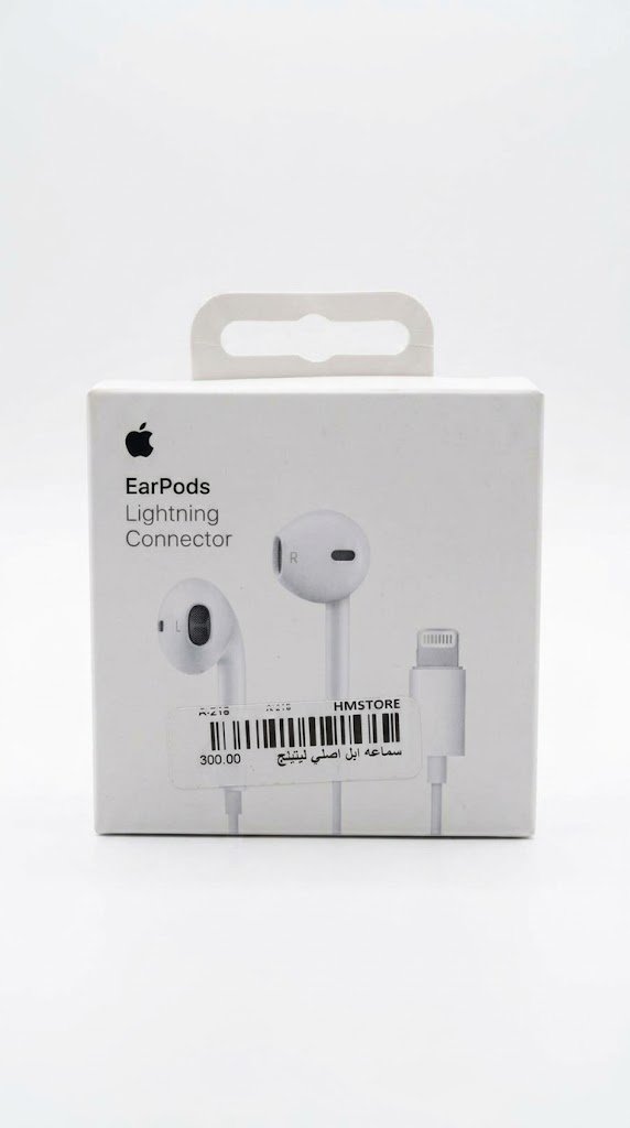 سماعة أبل إيربودز بمنفذ لايتنينج (Apple EarPods with Lightning Connector).