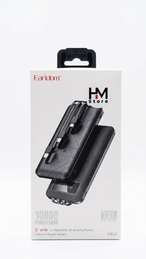 باور بانك إيرلدوم PB41 بسعة 10,000 مللي أمبير - (Earldom 10,000mAh Power Bank PB41)