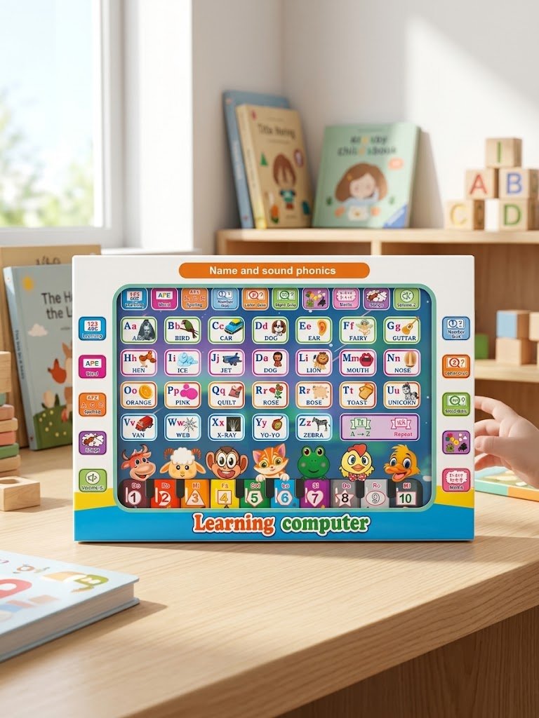 تابلت تعليمي للأطفال وبيانو ناطق (Learning Computer - Name and Sound Phonics)