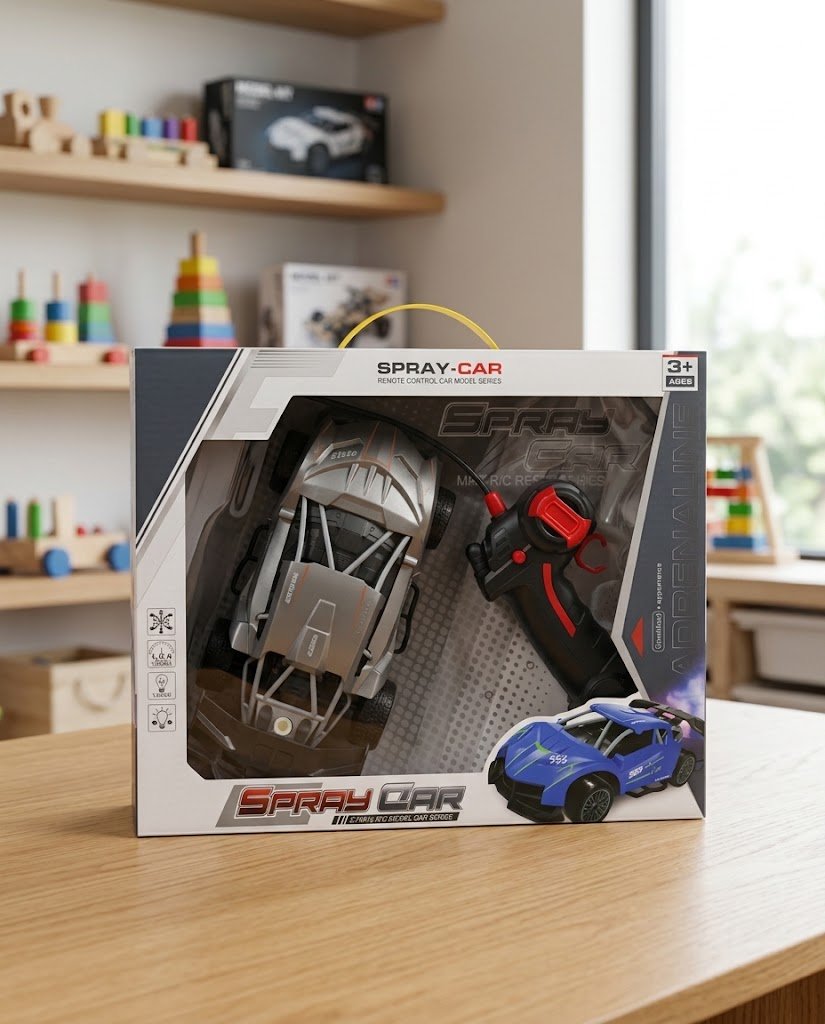 سيارة السباق الذكية بنفاث البخار وجهاز التحكم اللاسلكي (Spray-Car Remote Control Series 27MHz)