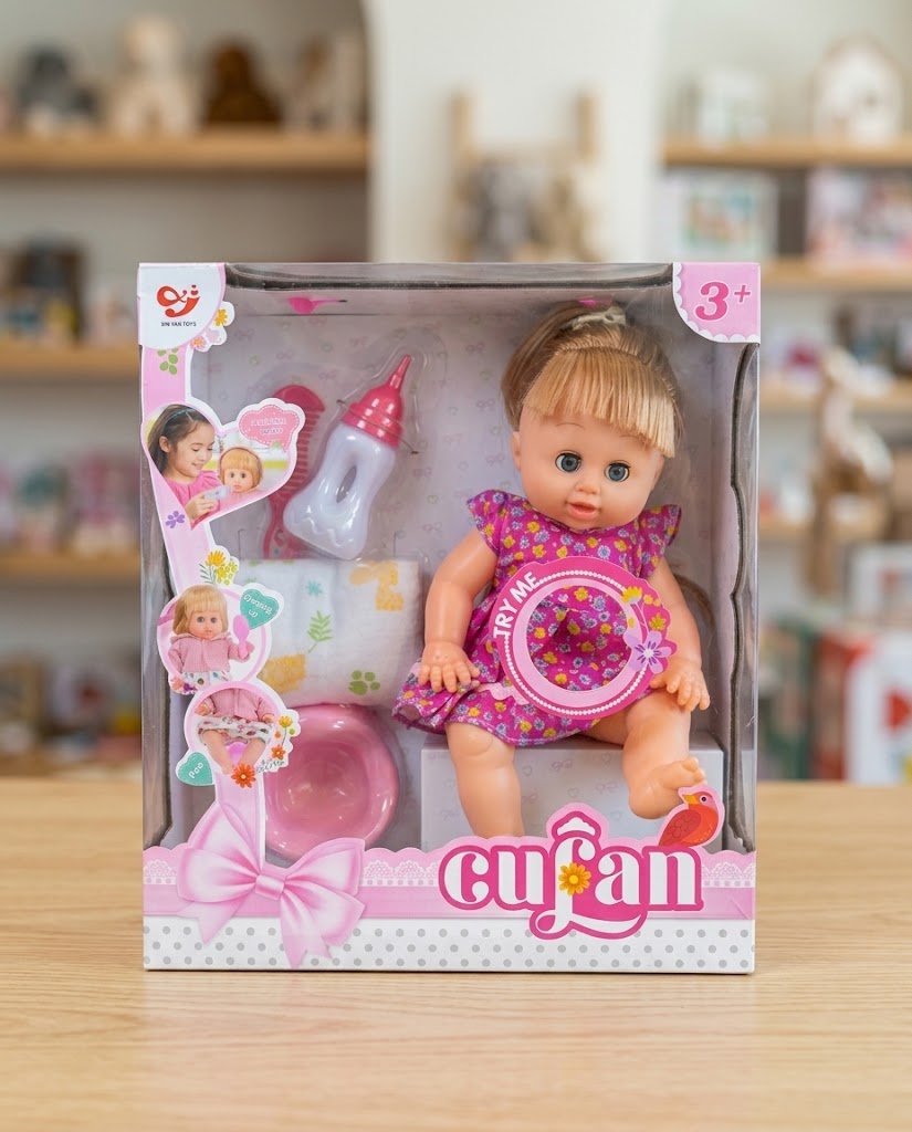 مجموعة العناية بالطفل: دمية كوفان التفاعلية (Cufan Baby Doll Set)