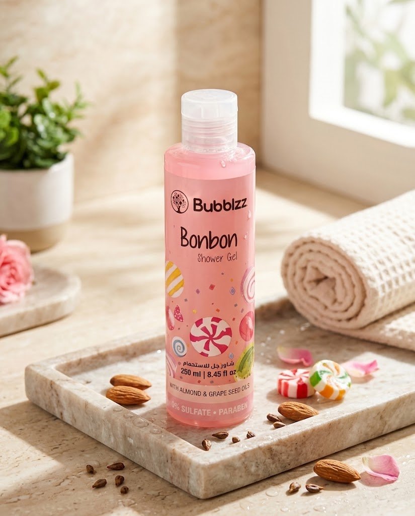 شاور جل بوبلز بونبون وزيوت اللوز وبذور العنب – Bubblzz Bonbon Shower Gel (250 مل)