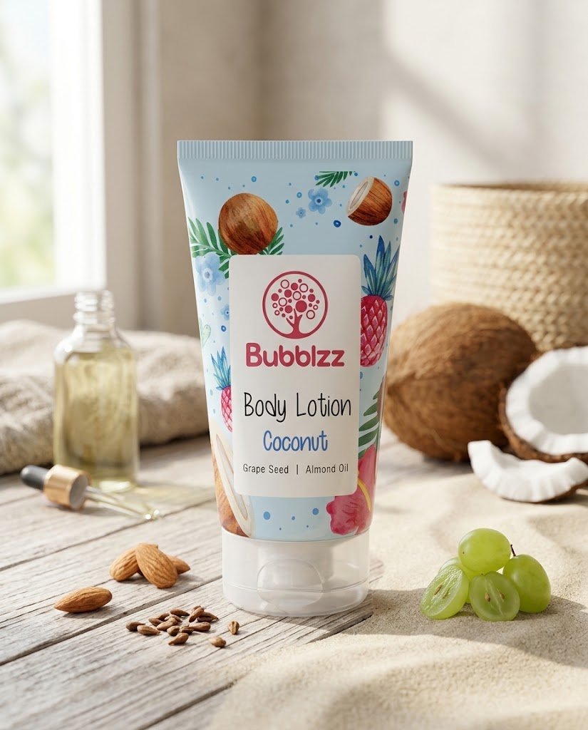 لوشن للجسم بوبليز برائحة جوز الهند (Bubblzz Body Lotion – Coconut)