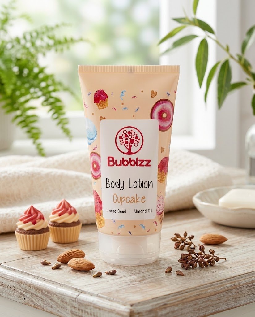 لوشن للجسم بوبليز برائحة الكب كيك (Bubblzz Body Lotion – Cupcake)
