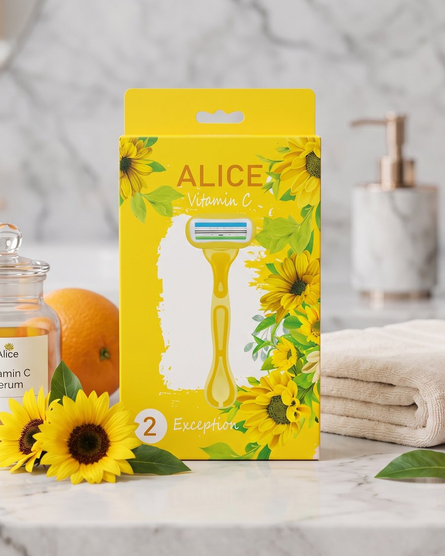 شفرة حلاقة نسائية أليس فيتامين سي - إصدار "إكسيبشن"(Alice Vitamin C Razor - Exception Edition)