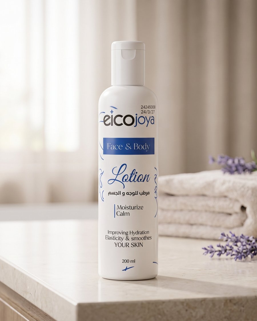 لوشن إيكو جويا المرطب للوجه والجسم (Eicojoya Face & Body Lotion - Moisturize & Calm)