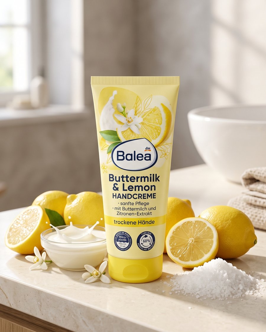كريم اليدين باليا بحليب الزبدة والليمون (Balea Buttermilk & Lemon Handcreme)