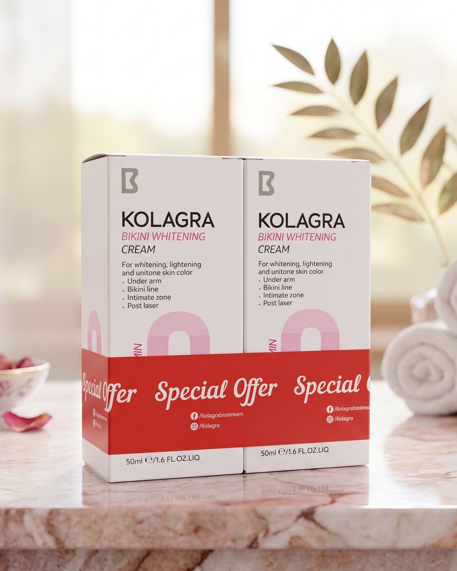 Kolagra Bikini Whitening Cream (Special Offer Pack)