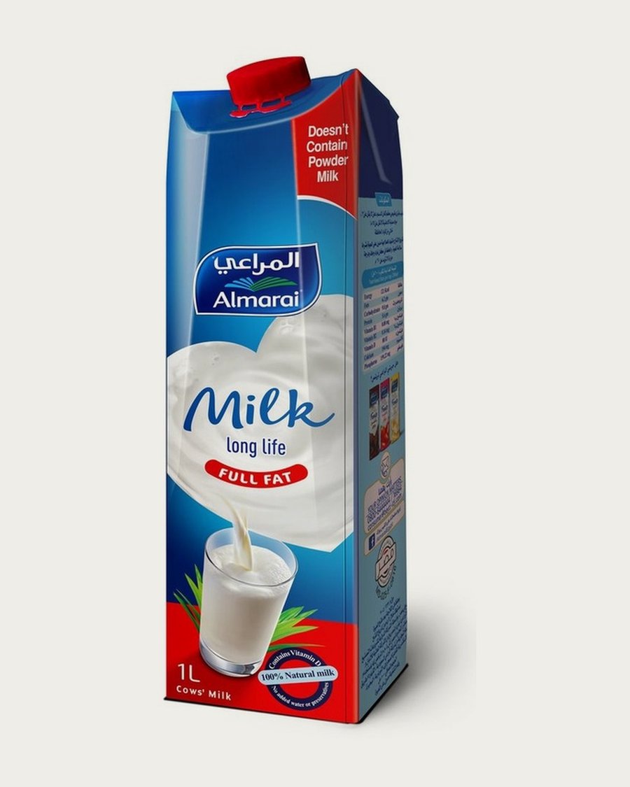 حليب المراعي كامل الدسم 1 لتر